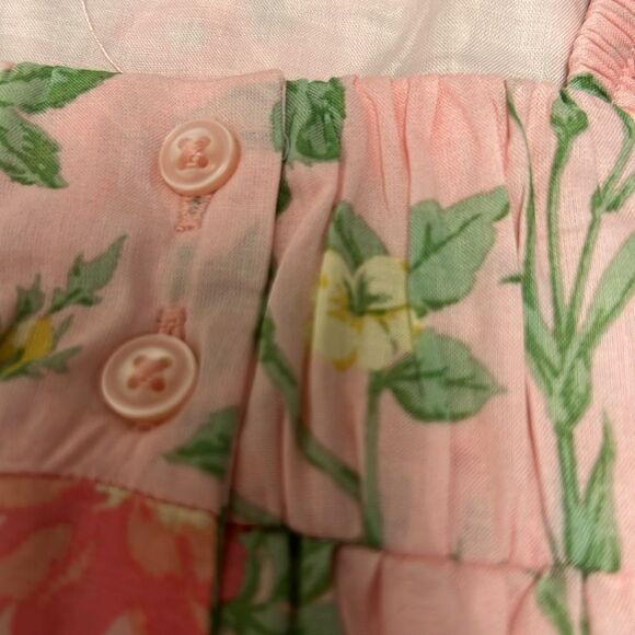 Janie and Jack 100726001 Girl Light Pink Floral Floral Flutter Sleeve Top size 2 - Picture 9 of 11